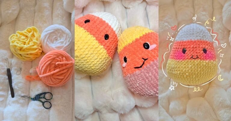 DIY Candy Corn Plushie: Easy Fall Crochet Tutorial